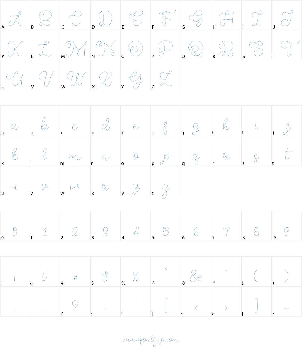 Memory of 2018 Font Character